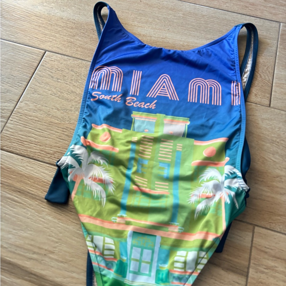 Free People free-est The Pamela Printed One-Piece Swimsuit - Picture 6 of 11